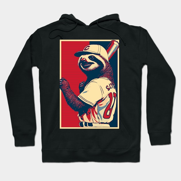 baseball chimpanzee, chimp, ape, animal, gorilla, monkey Hoodie by DesignArchitect